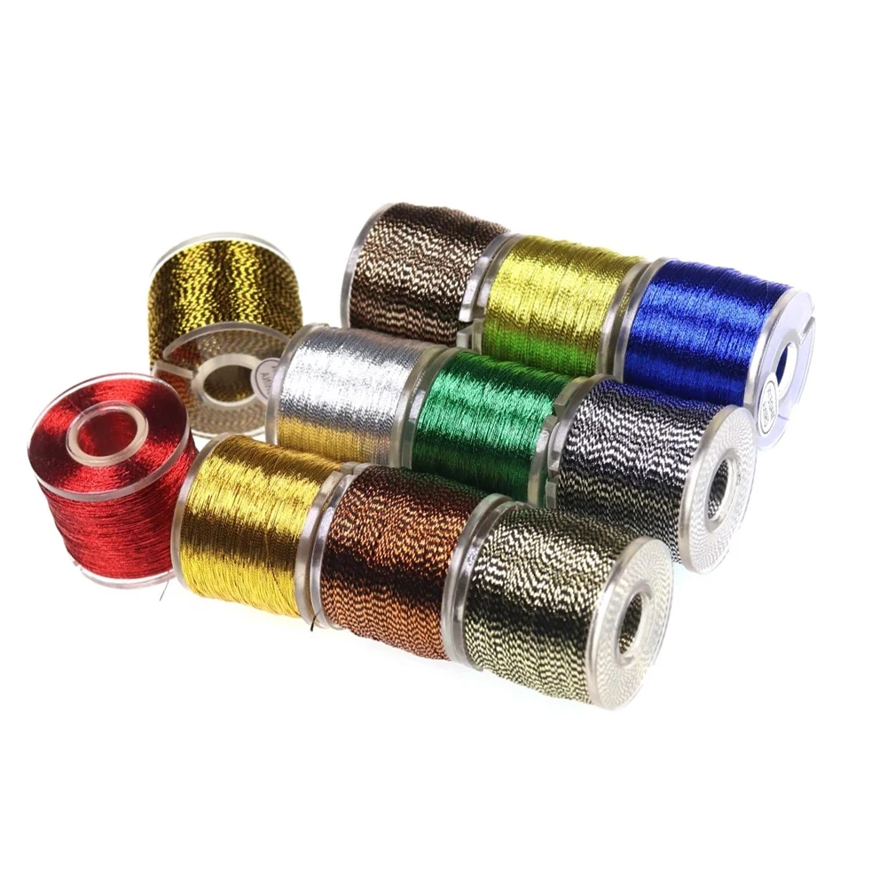 Fishing Hook Jig - 100 yards/Spool Fishing Rod Building Metallic