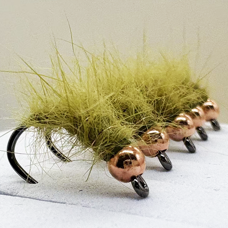 Fishing Hook Barbless - 5PCS Fly Fishing Nymphs Wet Flies
