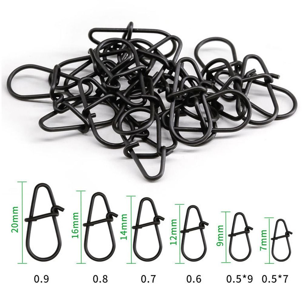 100Pcs/lot Matte black Snap Fi - Fishing Hook Box avaliação e preço