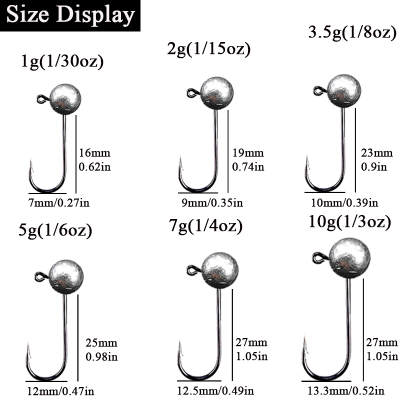 10pcs/lot Jig Head Fishing Hoo - Fishing Hook Barbless avaliação e preço