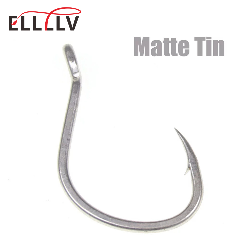 10pcs Matte Tin Anti-rust Salt - Fishing Hook Barbless avaliação e preço