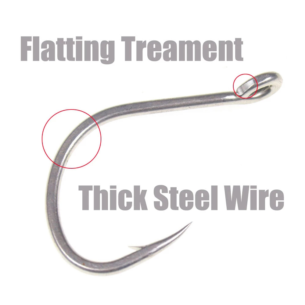 10pcs Matte Tin Anti-rust Salt - Fishing Hook Barbless avaliação e preço