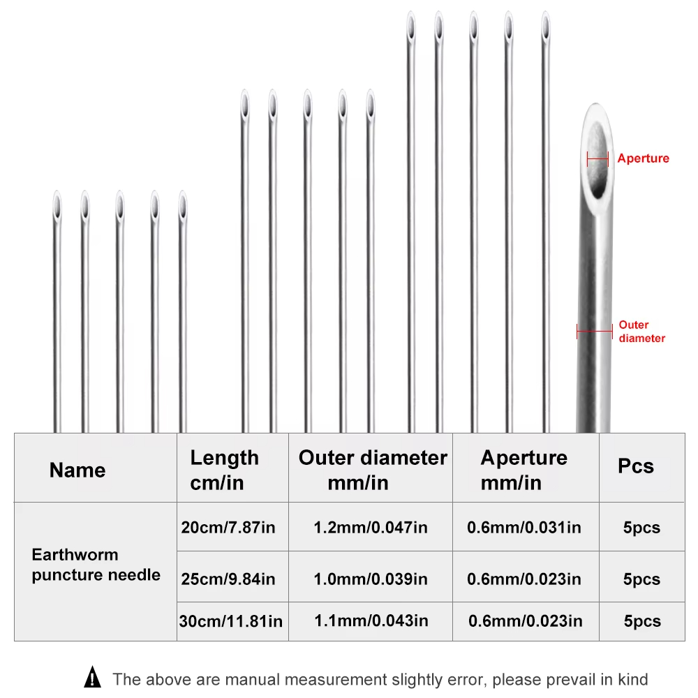 Earthworm Hooking Needle Stain - Fishing Hook Stainless Steel avaliação e preço