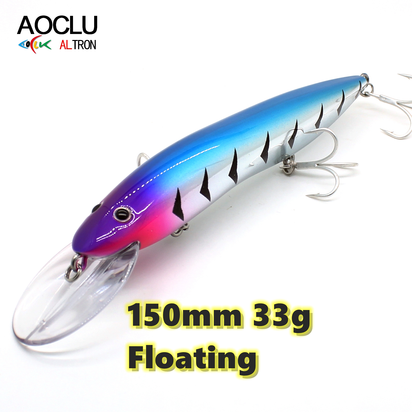 AOCLU-Hard Bait for Deep Sea B - Fishing Hook Treble avaliação e preço