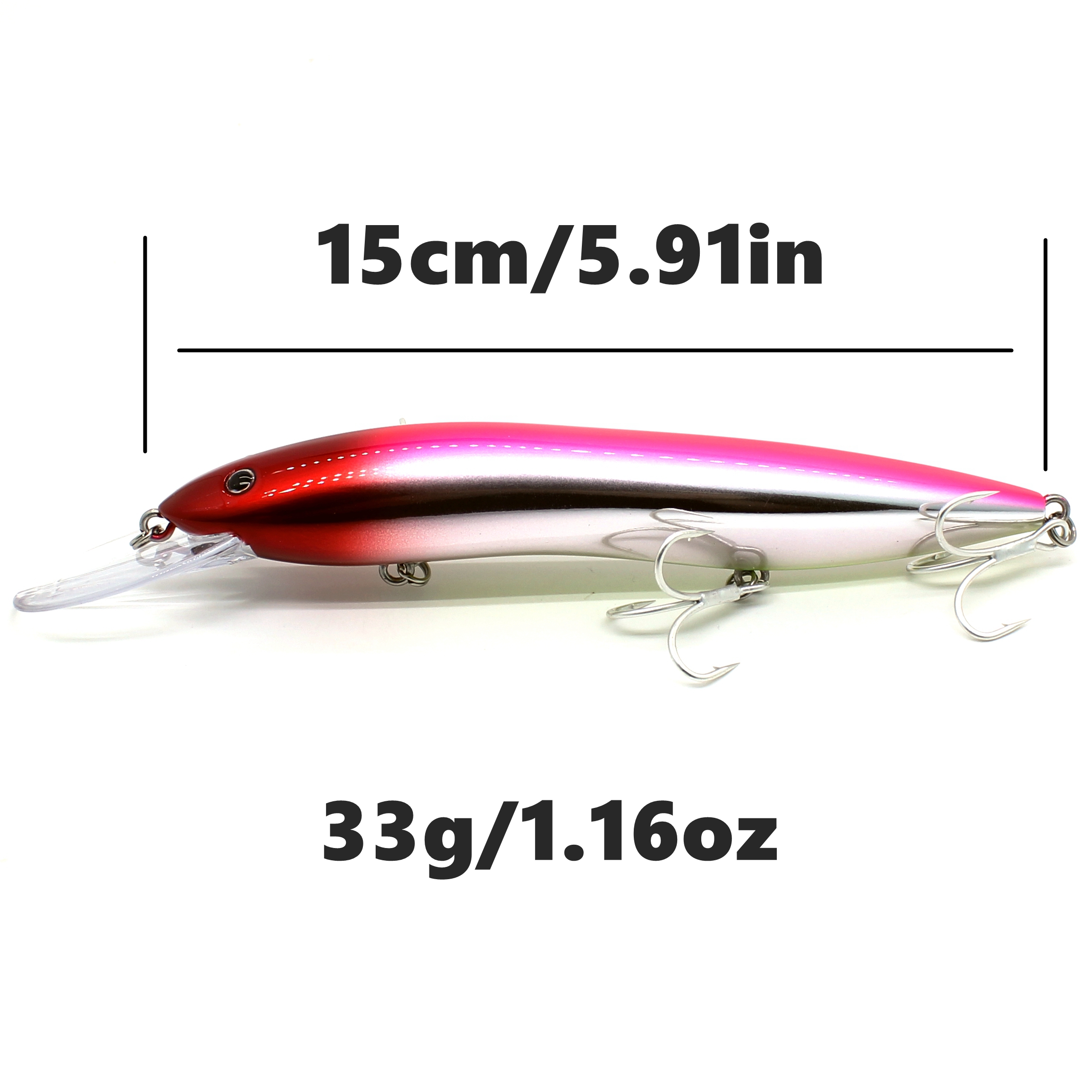 AOCLU-Hard Bait for Deep Sea B - Fishing Hook Treble avaliação e preço