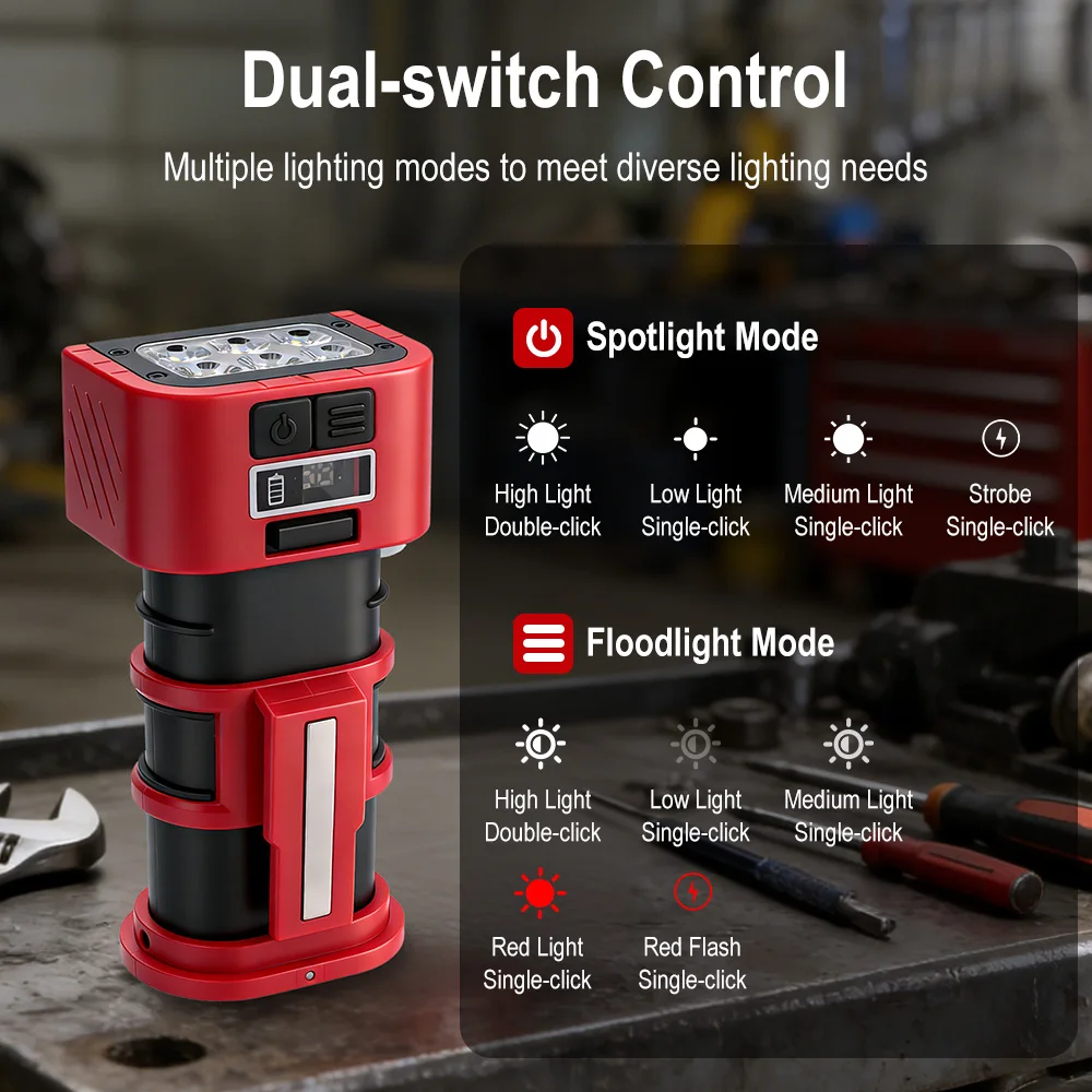 BORUiT COB LED Work Light 1000 - Fishing Hook avaliação e preço