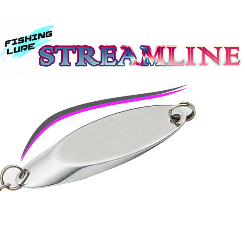1pc 2.5g-35g Metal Spoon Lure  - Fishing Hook Treble avaliação e preço