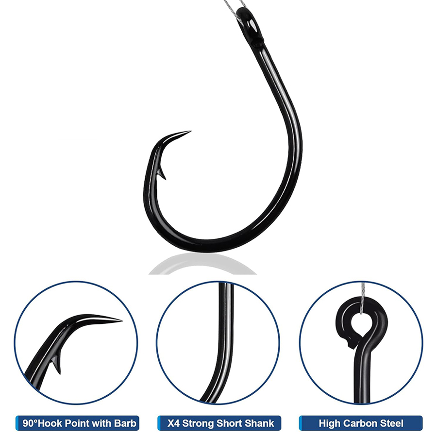 Circle Hooks 3X Strong Saltwat - Fishing Hook Assortment avaliação e preço