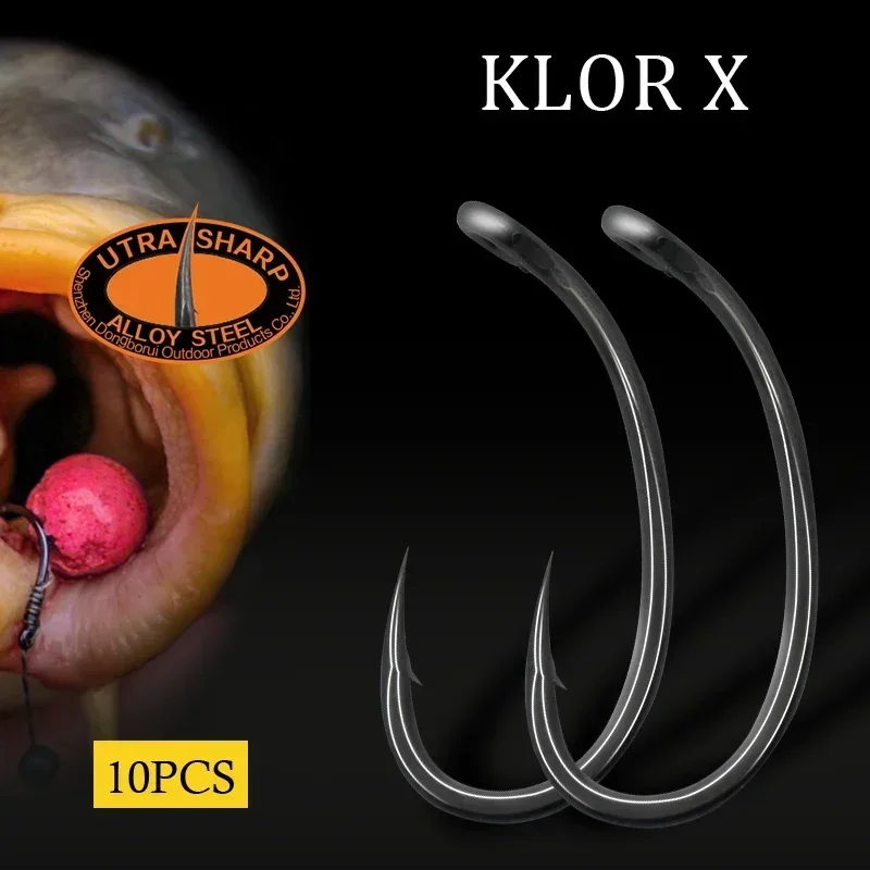 10pcs Carp Fishing Hook Curved - Fishing Hook Barbless avaliação e preço
