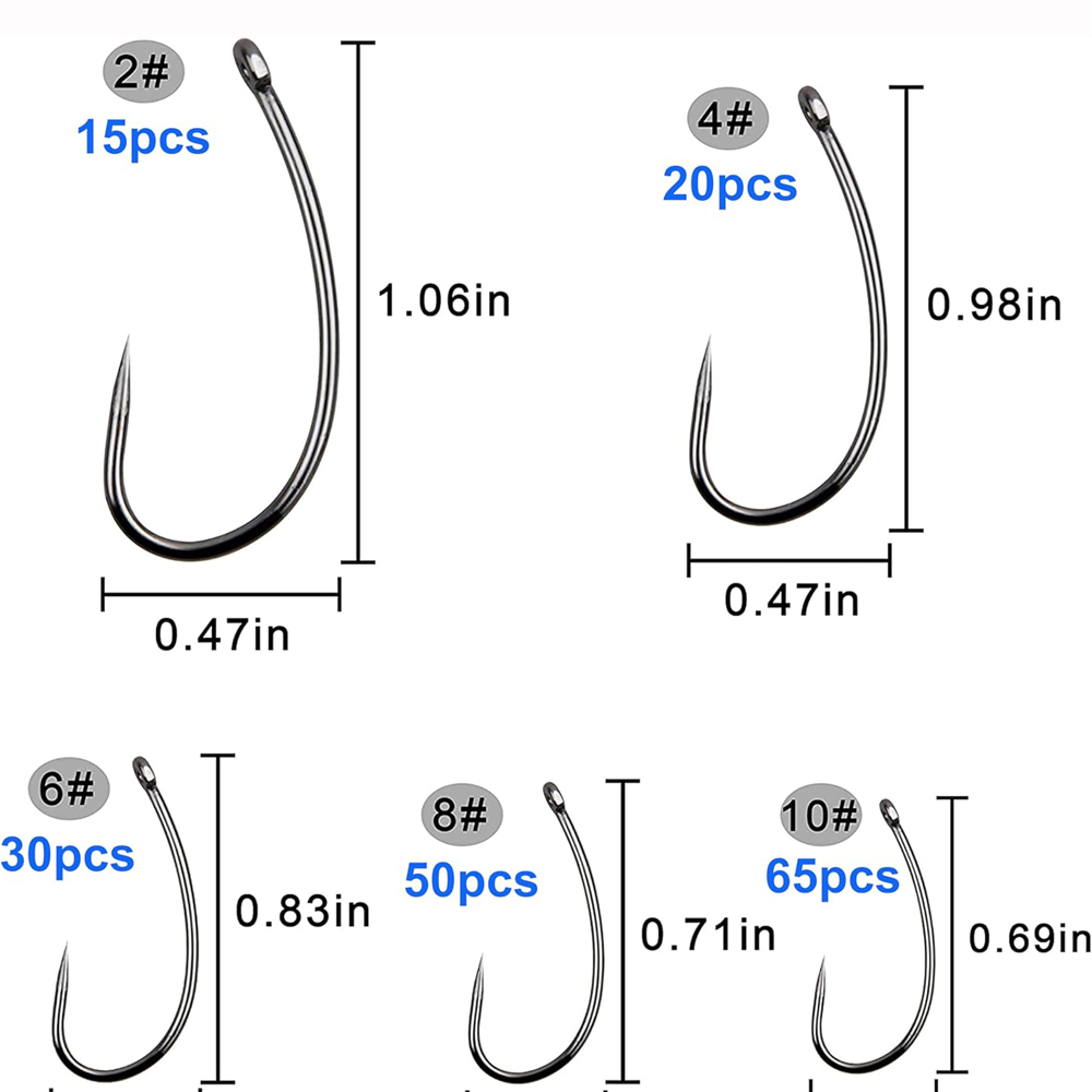 180PCS Barbless Fishing Hooks  - Fishing Hook Circle avaliação e preço