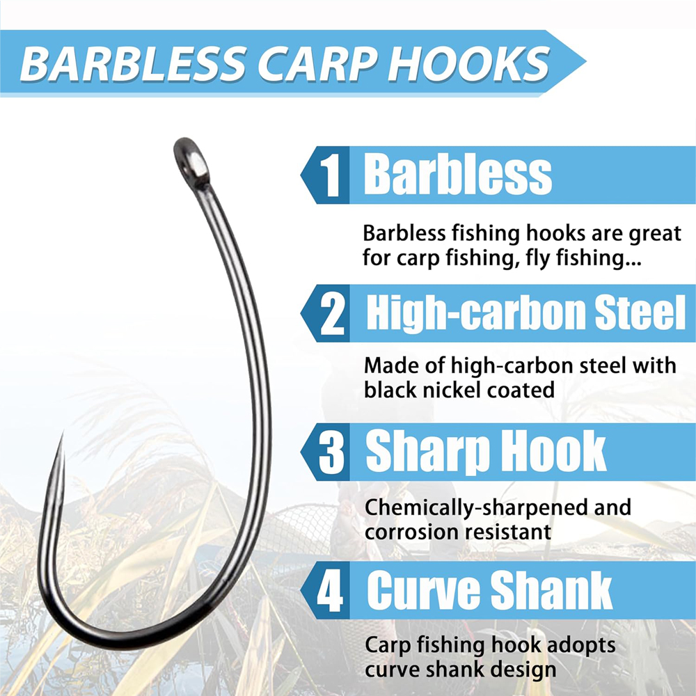 180PCS Barbless Fishing Hooks  - Fishing Hook Circle avaliação e preço