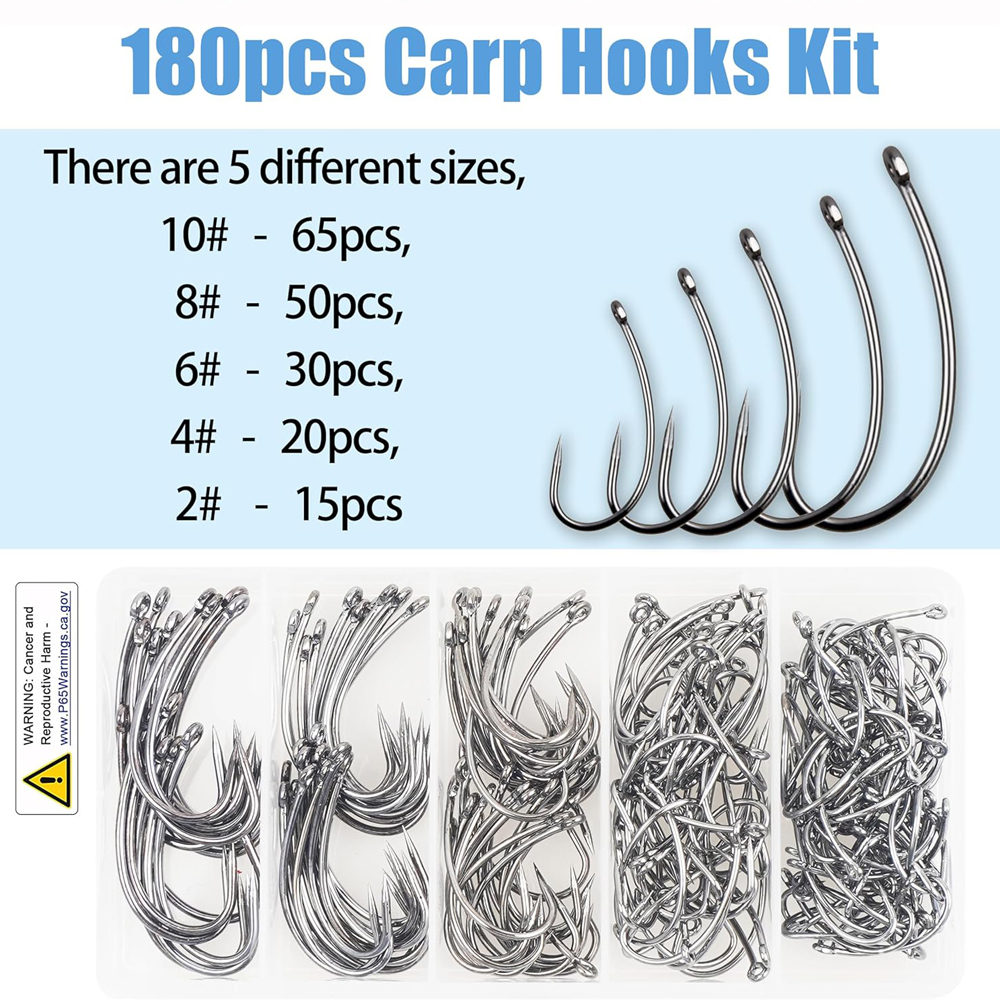 180PCS Barbless Fishing Hooks  - Fishing Hook Circle avaliação e preço