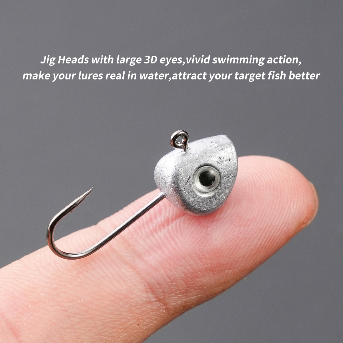 10pcs Mini Jig Head Hook 3D Ey - Fishing Hook Offset avaliação e preço