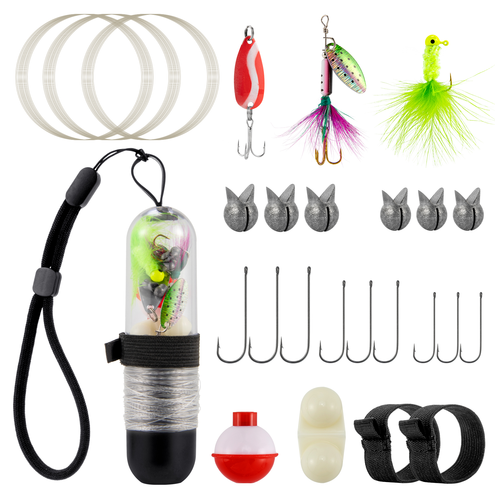 25pcs Survival Fishing Kit Poc - Fishing Hook Jig avaliação e preço