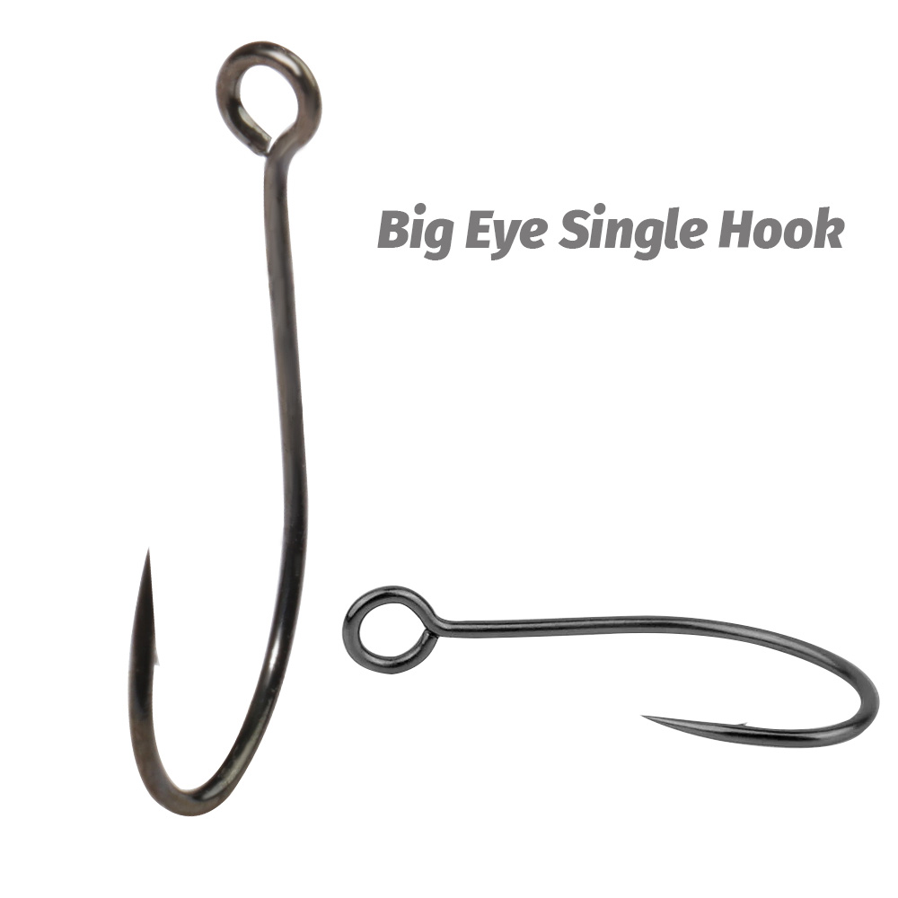 20PCS Big Ring Single Hooks 2# - Fishing Hook Circle avaliação e preço