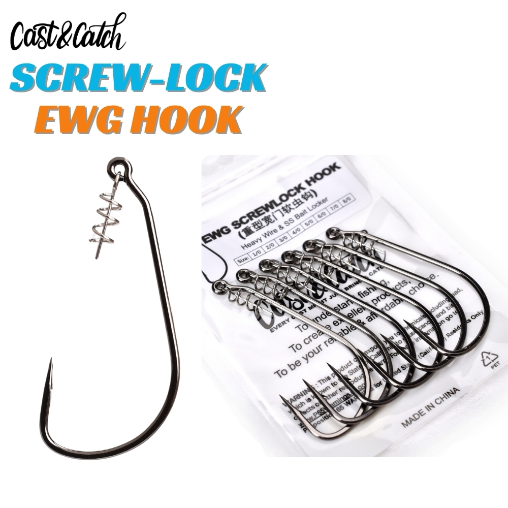 Cast&Catch SCREW-LOCK Weedless - Fishing Hook Weedless avaliação e preço