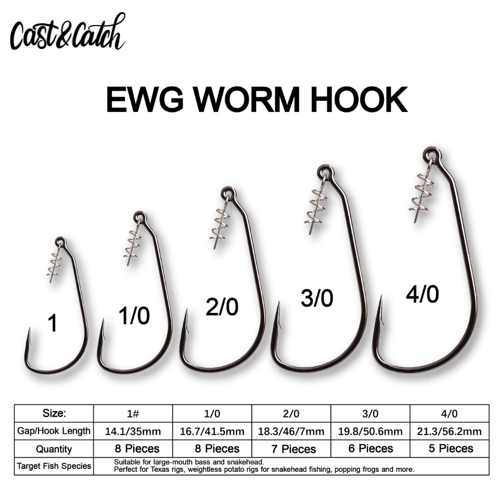 Cast&Catch SCREW-LOCK Weedless - Fishing Hook Weedless avaliação e preço