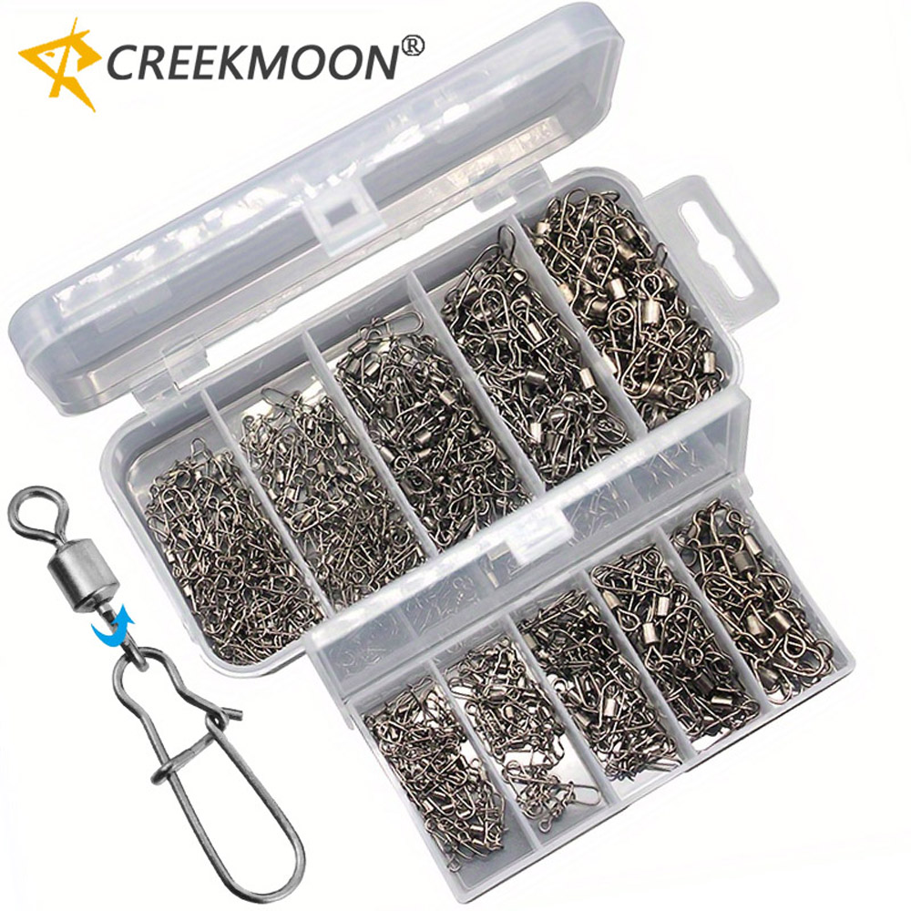 95/210 PCS Set Fishing Connect - Fishing Hook Stainless Steel avaliação e preço