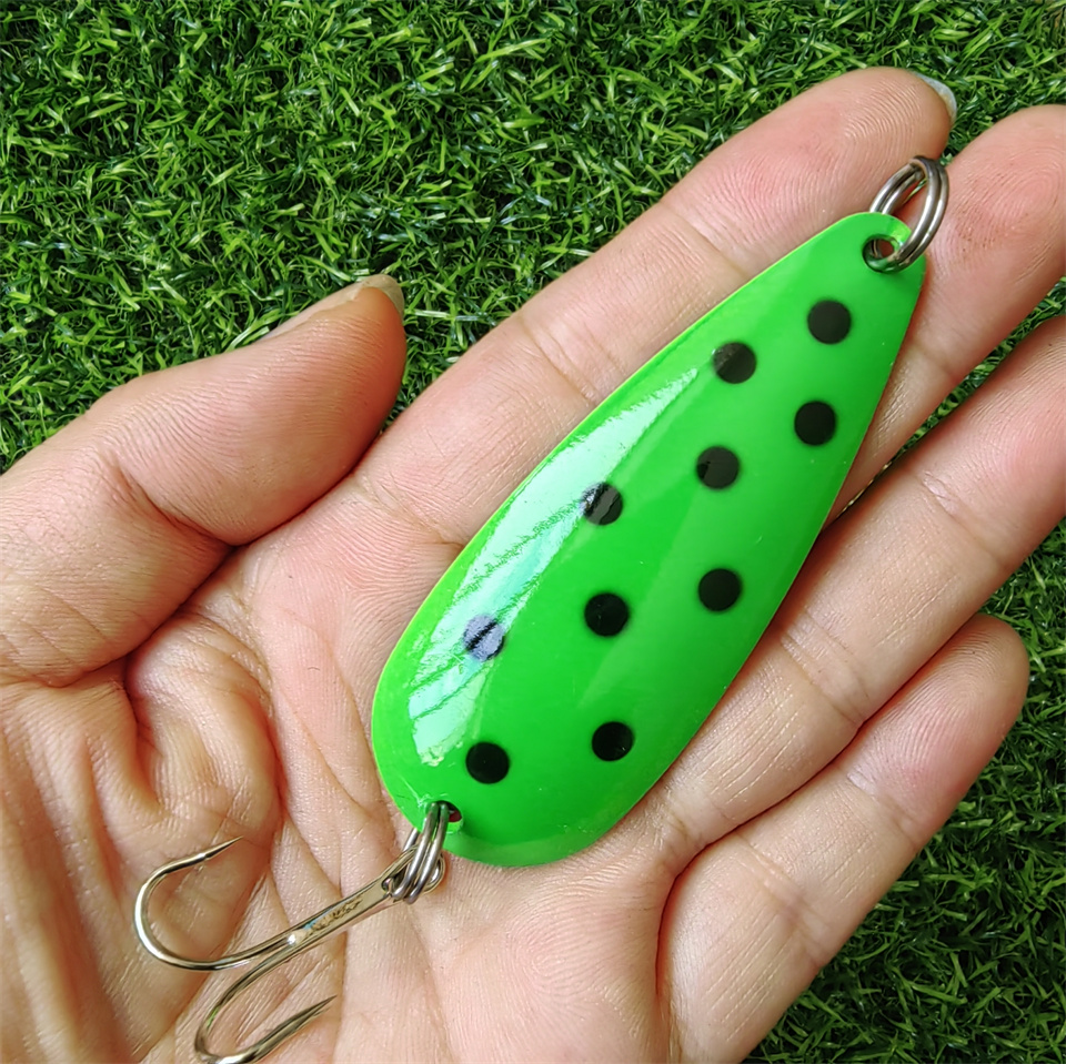 1PCS Spinner Spoon Lure 27G 19 - Fishing Hook Treble avaliação e preço