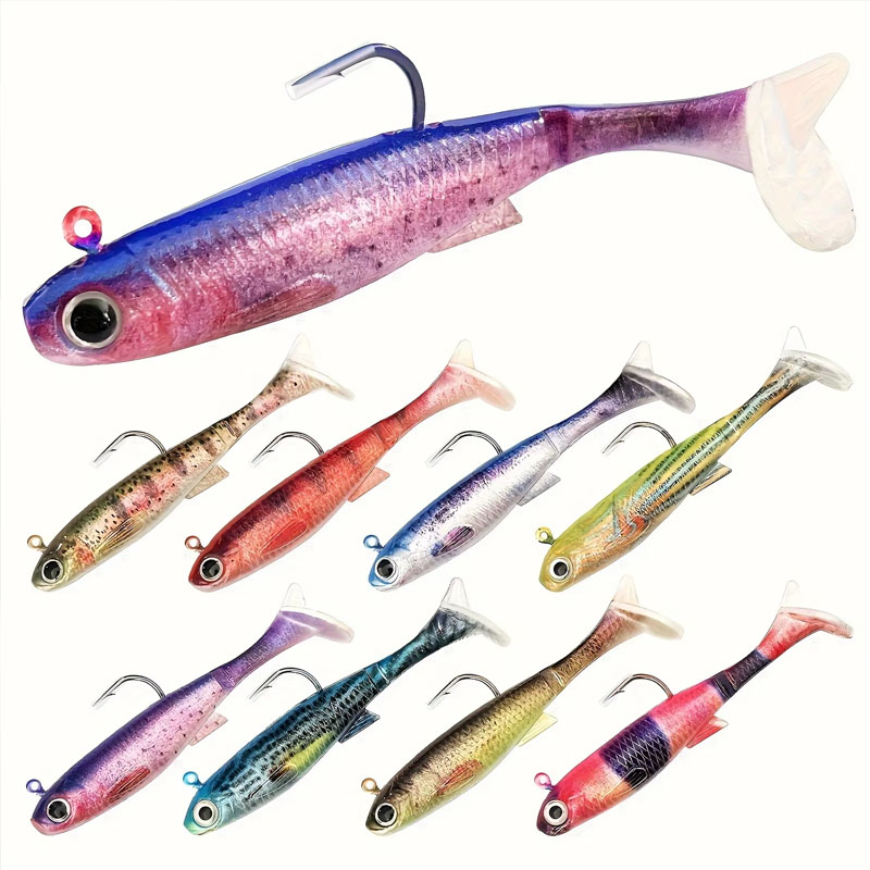 Pre-Rigged Sea Bass Lure | 3-P - Fishing Hook Weedless avaliação e preço
