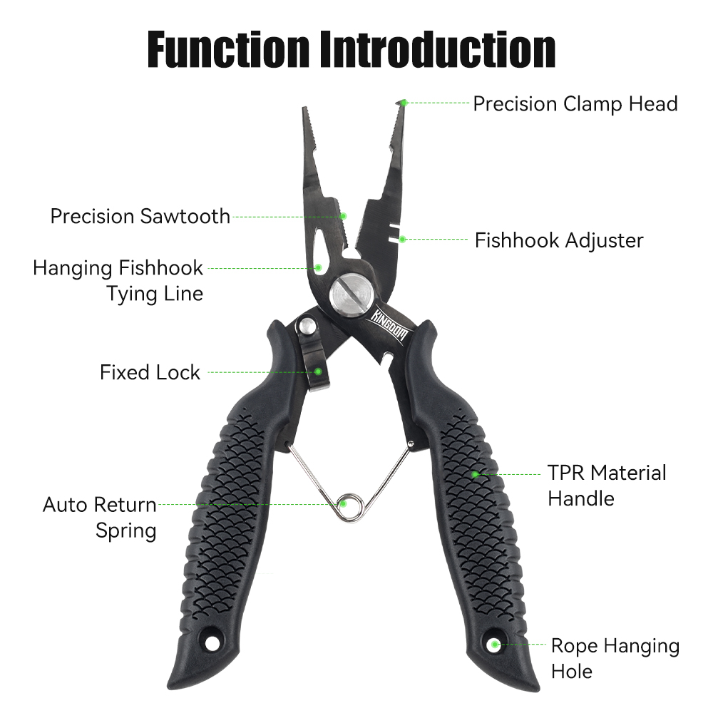 Kingdom Fishing Pliers Multifu - Fishing Hook Stainless Steel avaliação e preço
