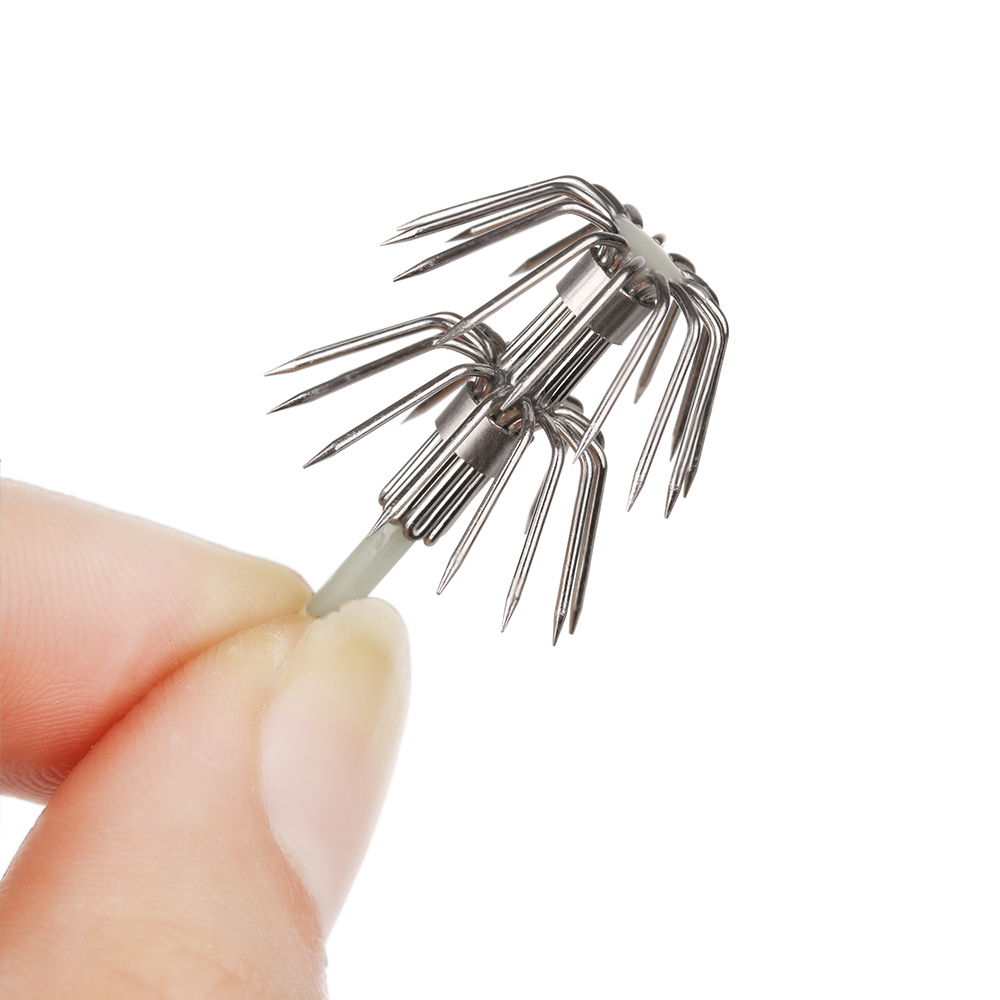 5Pcs Stainless Steel Double La - Fishing Hook Assortment avaliação e preço