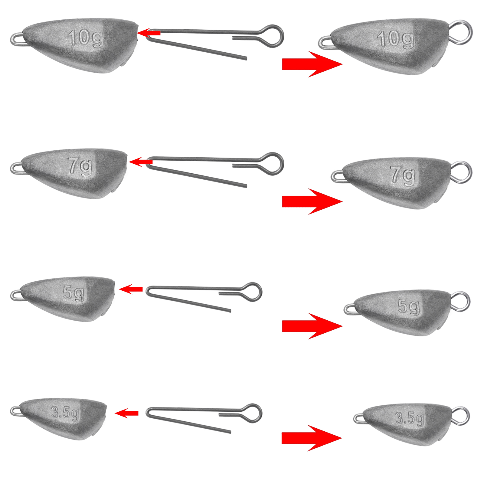 SAMOLLA 5pcs Jig Head Fishing  - Fishing Hook Jig avaliação e preço