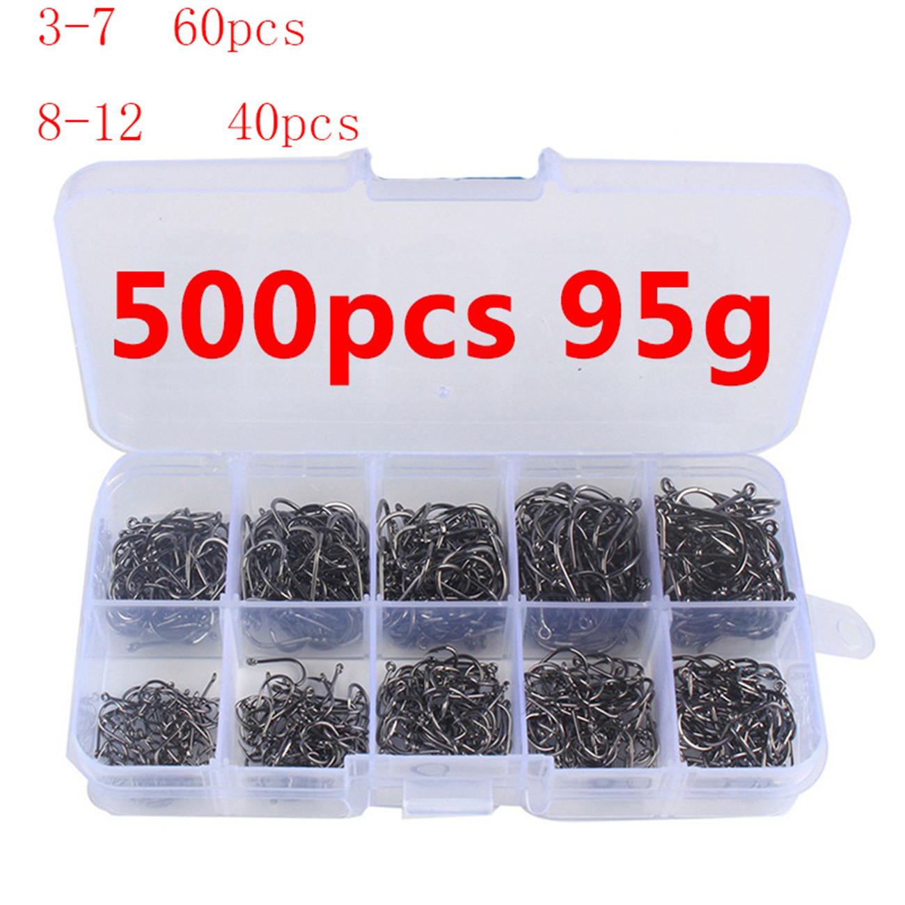 100/500pcs Fishing Hooks Set C - Fishing Hook Circle avaliação e preço