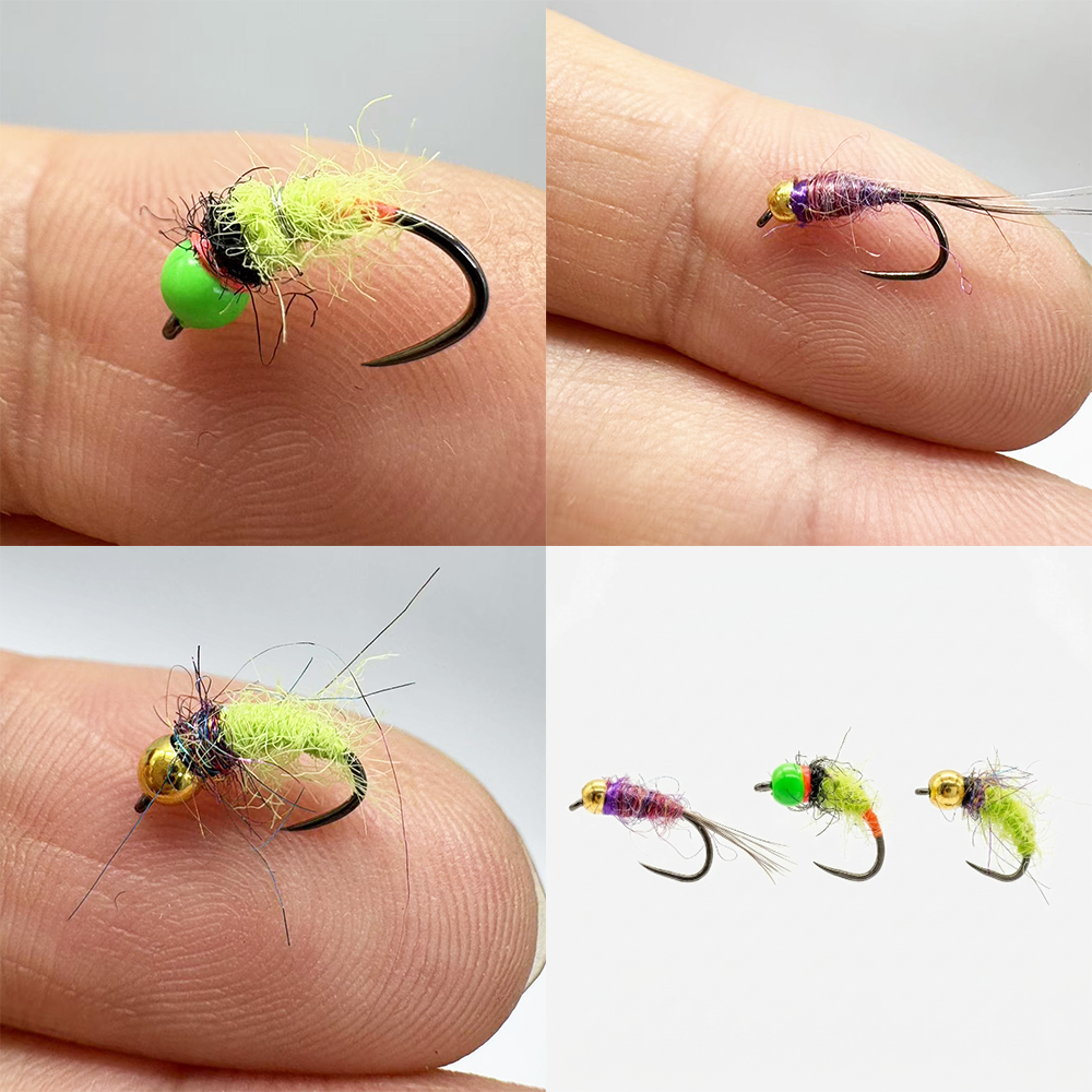 6/12Pcs Mixed Wet Nymph Fly Fi - Fishing Hook Assortment avaliação e preço