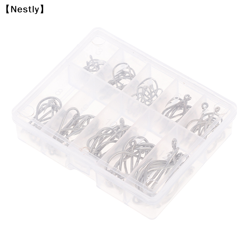 100pcs/box Fishing Hooks Carbo - Fishing Hook Circle avaliação e preço
