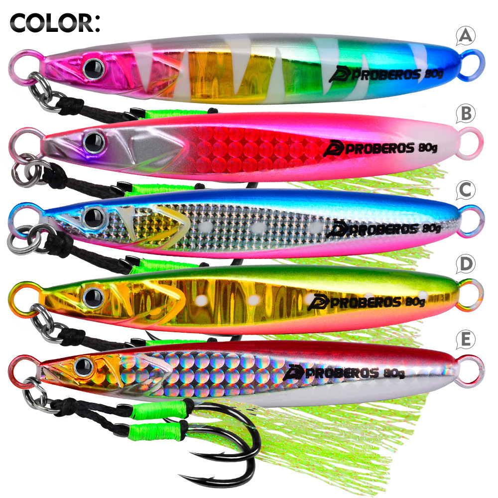 LHFSH Luminous Metal Jig Fishi - Fishing Hook Treble avaliação e preço