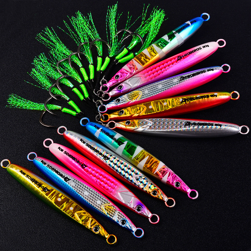 LHFSH Luminous Metal Jig Fishi - Fishing Hook Treble avaliação e preço