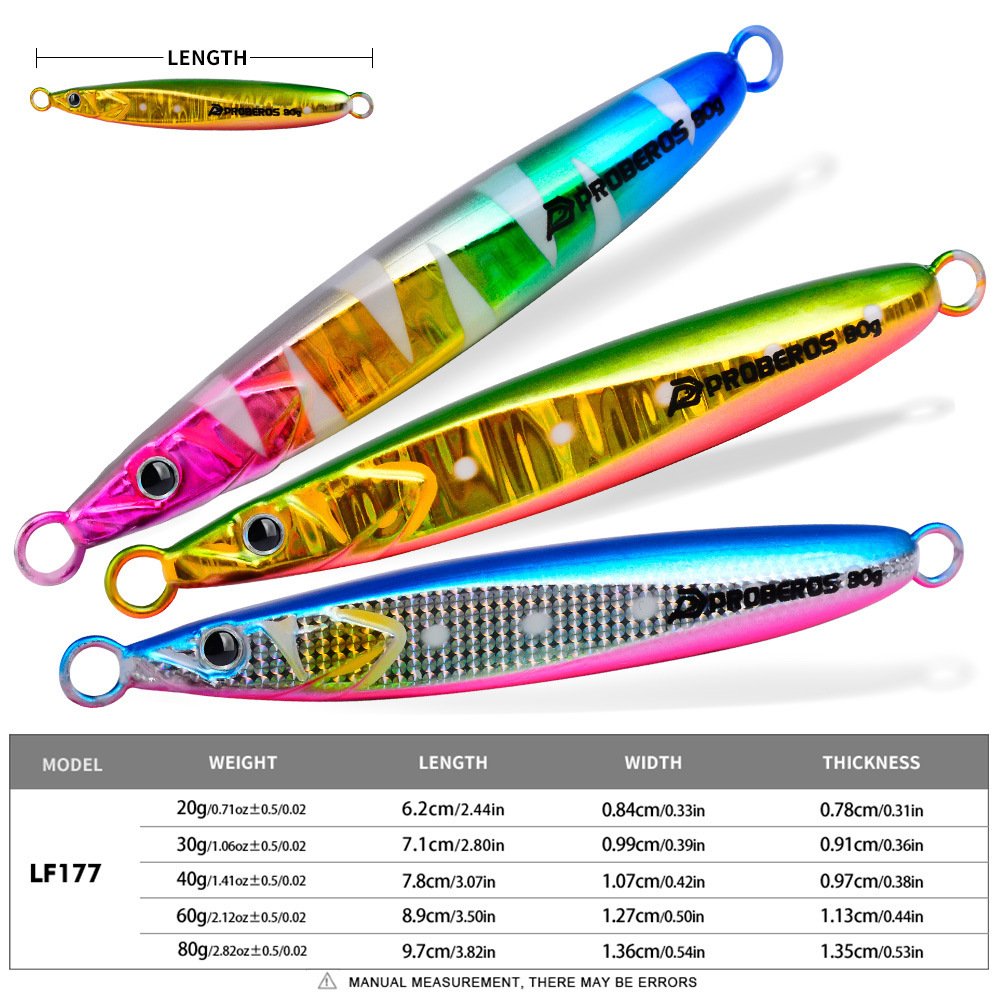 LHFSH Luminous Metal Jig Fishi - Fishing Hook Treble avaliação e preço