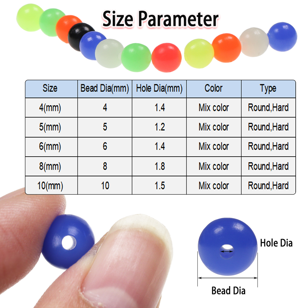 200pcs Mixed Color Fishing Bea - Fishing Hook Assortment avaliação e preço