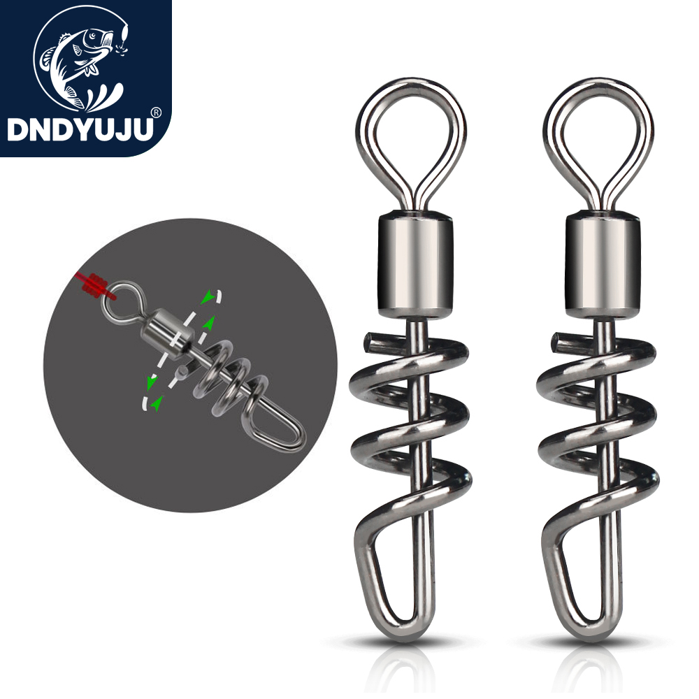DNDYUJU 10PCS/lot Rolling swiv - Fishing Hook Stainless Steel avaliação e preço