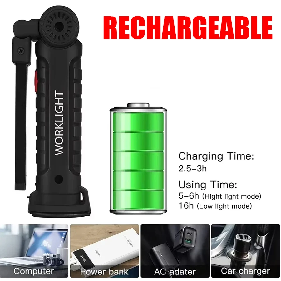 Rechargeable Magnetic Work Lig - Fishing Hook avaliação e preço