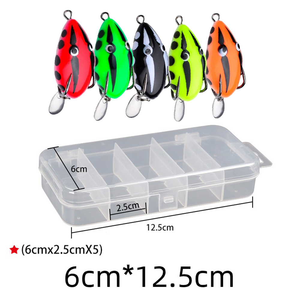 5pcs/Box Topwater Fishing Lure - Fishing Hook Weedless avaliação e preço