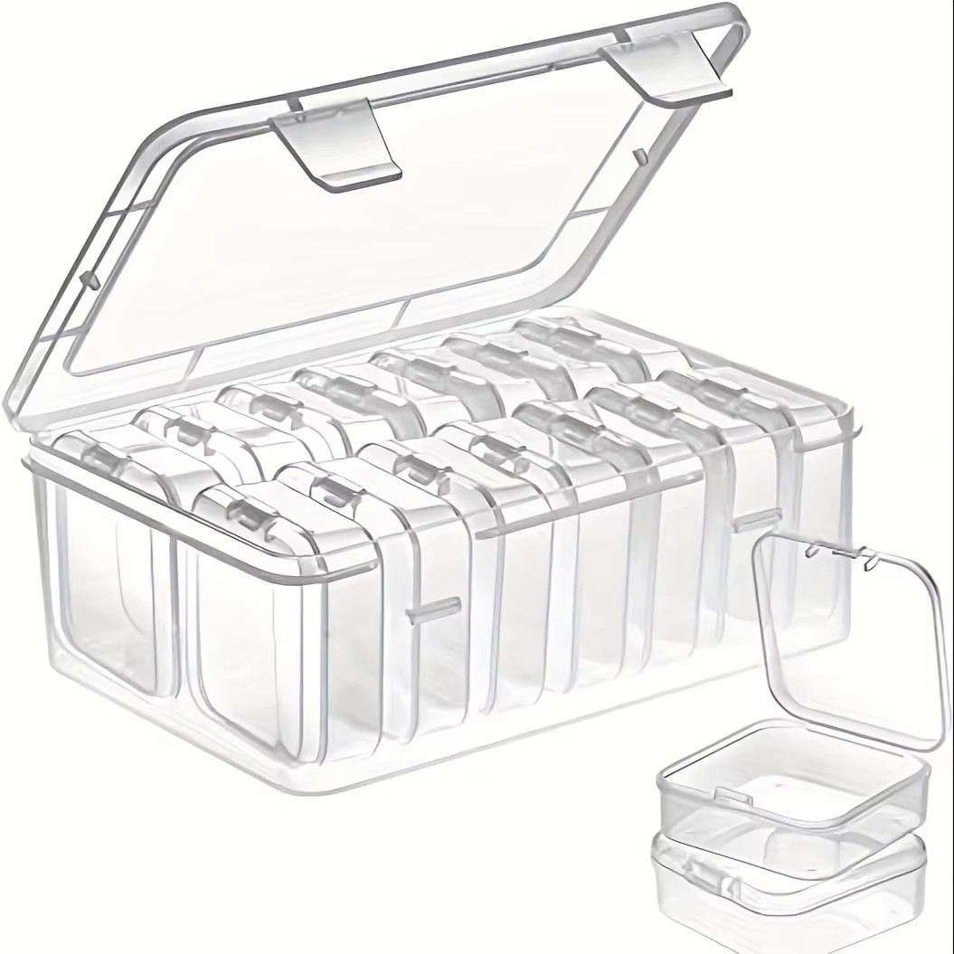 14Pieces  Clear Plastic Storag - Fishing Hook avaliação e preço