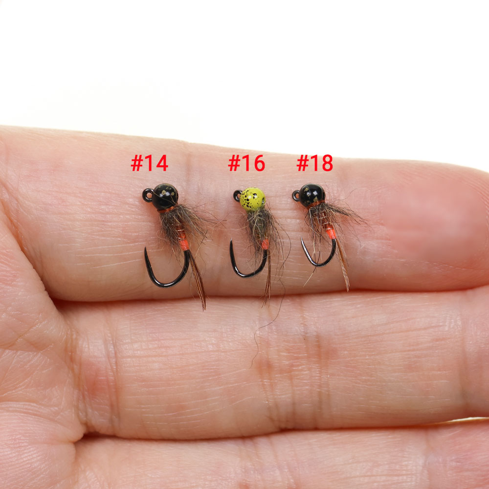 6PCS Jig Tungsten Bead Head Ny - Fishing Hook Barbless avaliação e preço