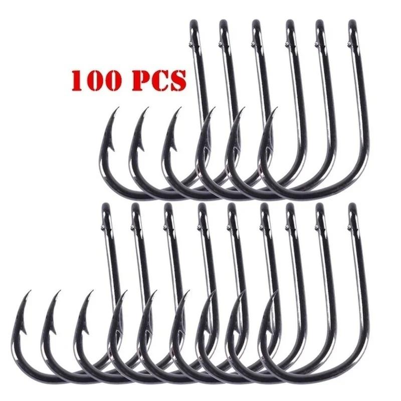 100pc/lot Fishing Hooks Double - Fishing Hook Circle avaliação e preço