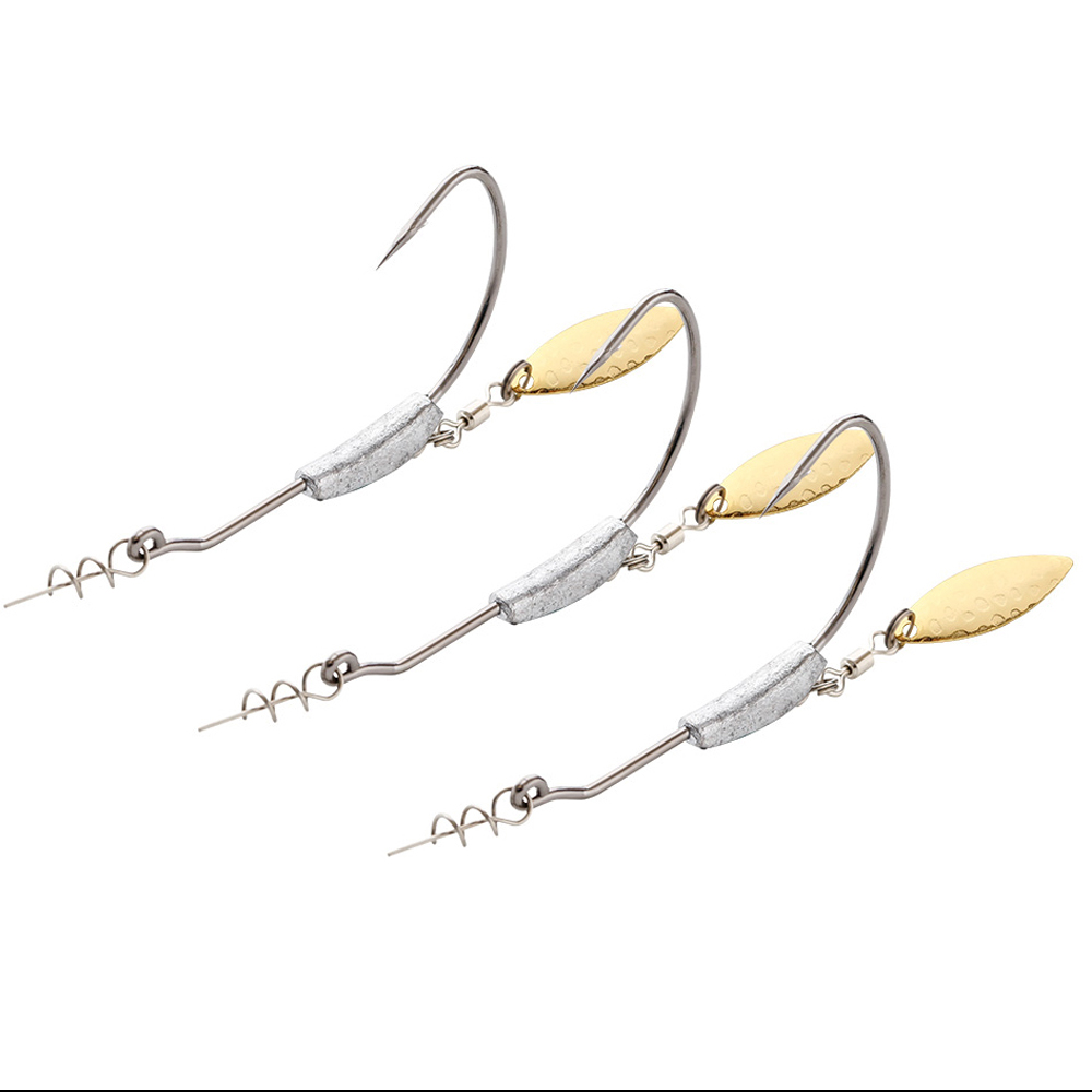 ATUENO 4pcs Offset Fishing Hoo - Fishing Hook Offset avaliação e preço