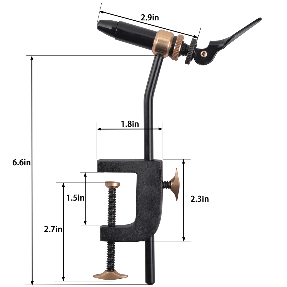 Rotary Fly Tying Vise Tool Saf - Fishing Hook Jig avaliação e preço