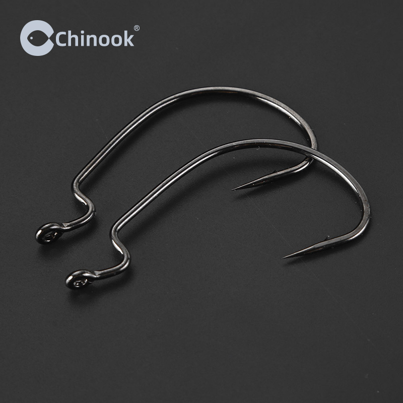 Chinook 20pcs Wide worm Texan  - Fishing Hook Barbless avaliação e preço