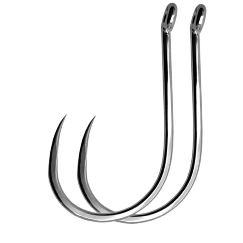 100 Pcs #1-#10 Freshwater Fish - Fishing Hook Circle avaliação e preço