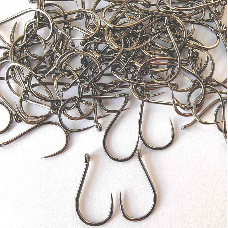 100 Pcs #1-#10 Freshwater Fish - Fishing Hook Circle avaliação e preço