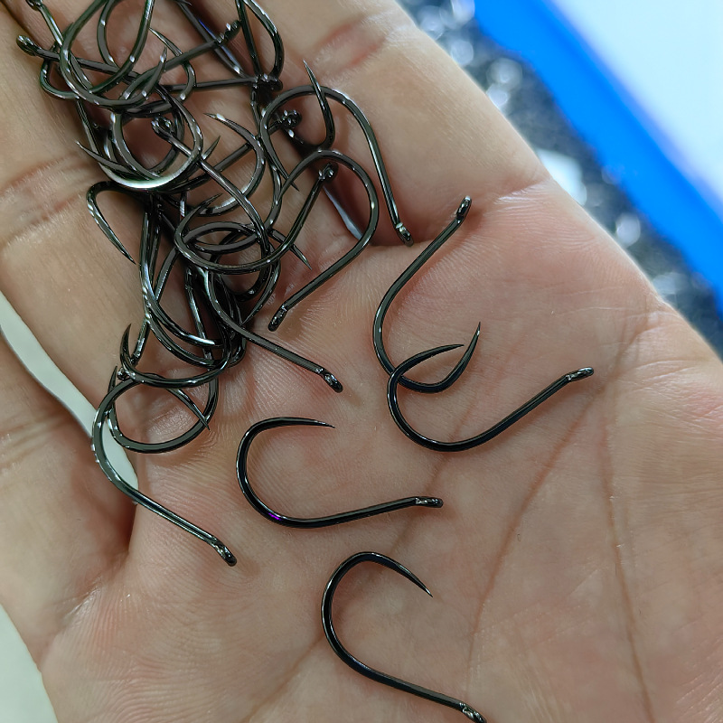 100 Pcs #1-#10 Freshwater Fish - Fishing Hook Circle avaliação e preço