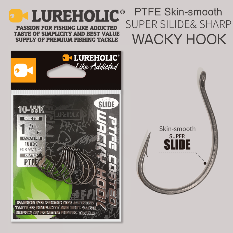 LUREHOLIC PTFE Super Slide Wac - Fishing Hook Barbless avaliação e preço