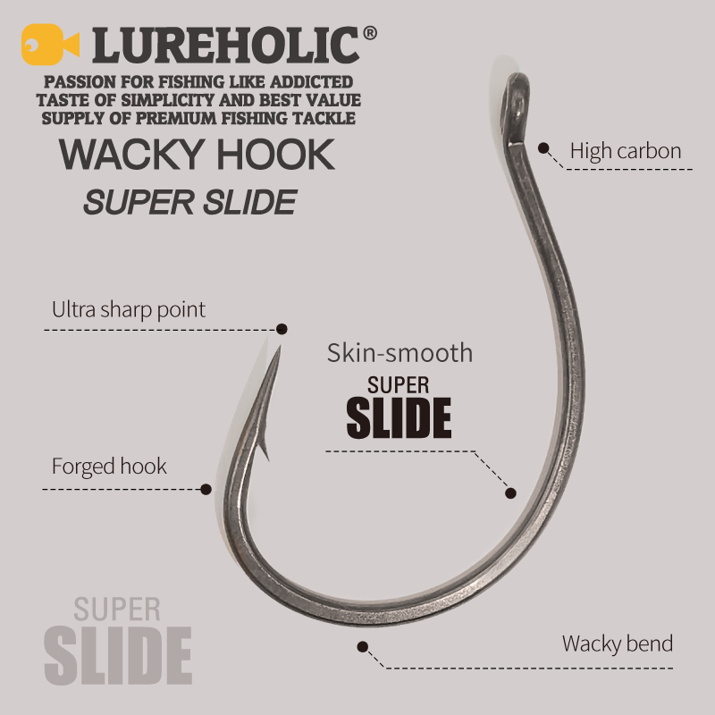 LUREHOLIC PTFE Super Slide Wac - Fishing Hook Barbless avaliação e preço