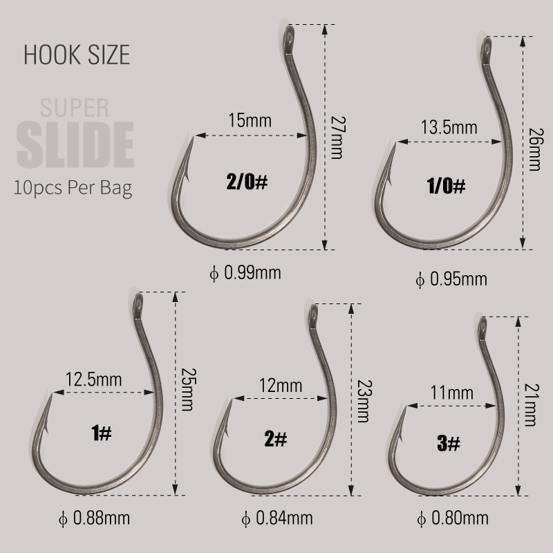 LUREHOLIC PTFE Super Slide Wac - Fishing Hook Barbless avaliação e preço