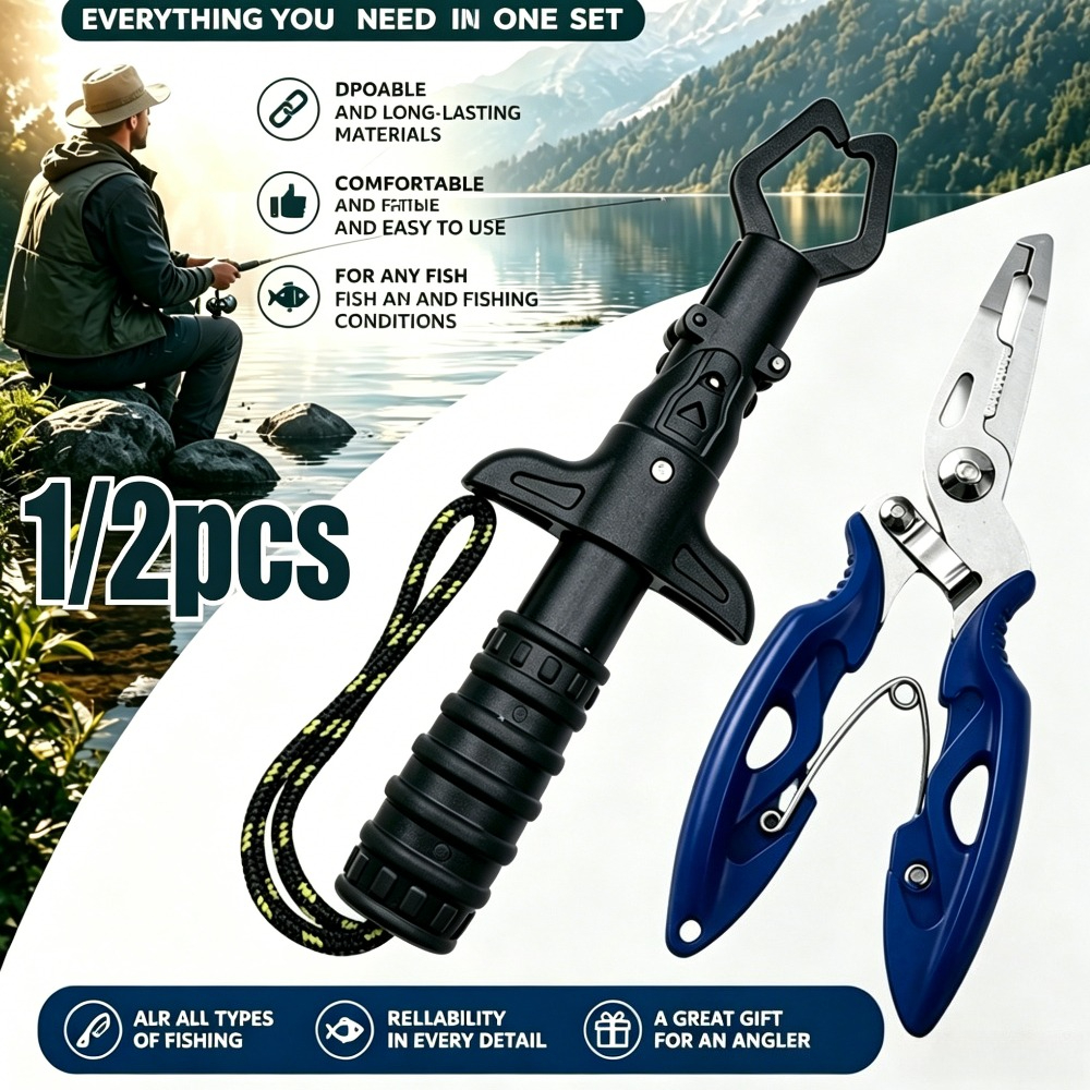 1/2pcs Fishing Gripper and Pli - Fishing Hook Remover avaliação e preço